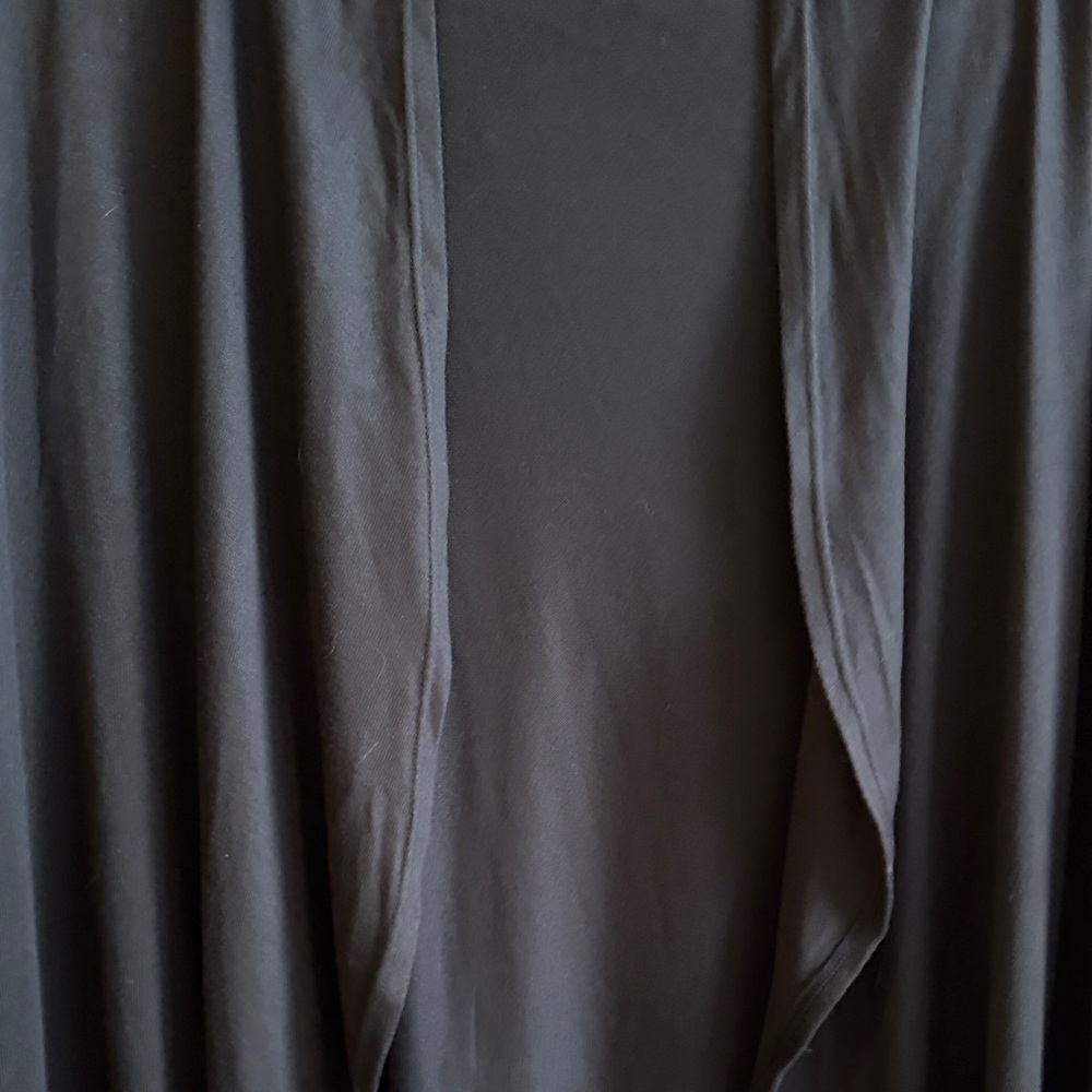 32 Degrees Long Black Women's Cardigan NWOT Size L/XL - Picture 3 of 7